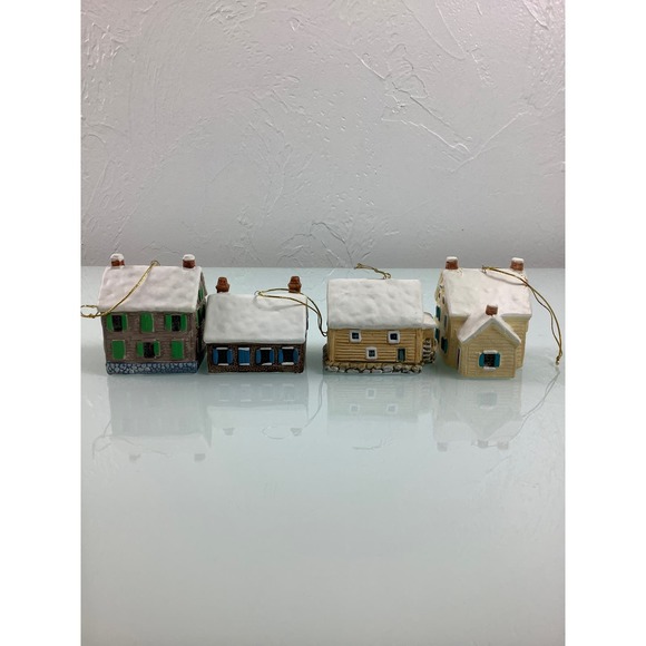 Vintage Reed & Barton Yarmouth Maine ornaments Houses lot of 4 * - Picture 4 of 12